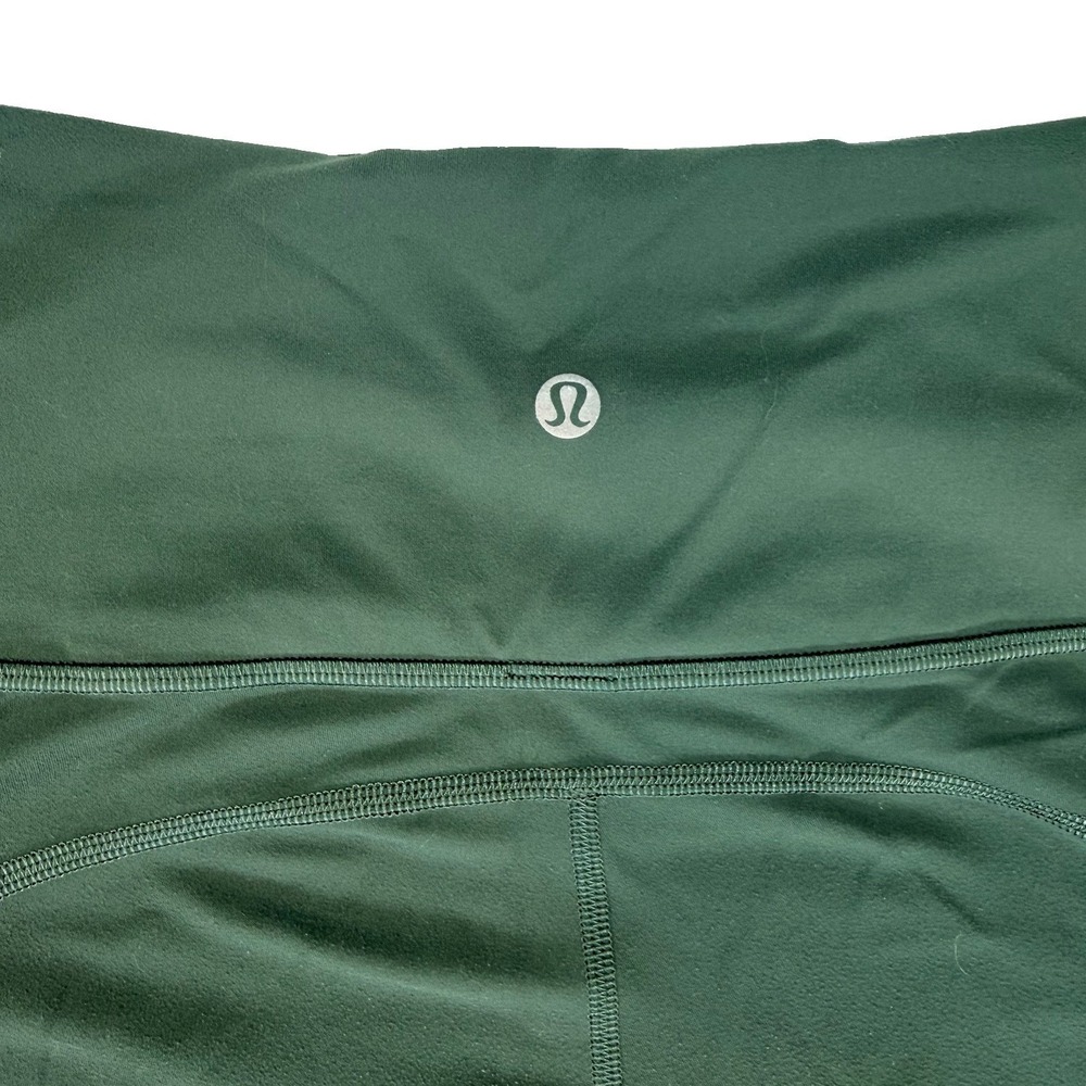 Lululemon Groove Super High Rise Flared Pant Green Size 6 Nulu Yoga Leggings 32" - Picture 7 of 10